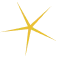 Golden star decoration