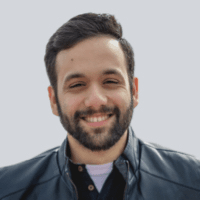 Bearded man in casual shirt